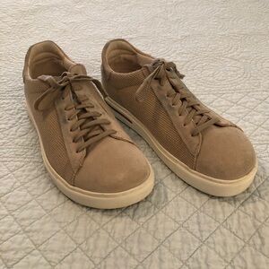 Birkenstock Men's Tan Suede Low-Top Sneakers